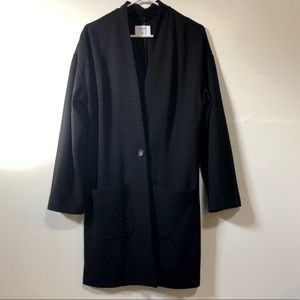 Black oversized blazer coat. Size med tall